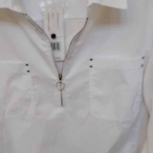 Zac & Rachel Elegant White Blouse - Picture 9 of 10